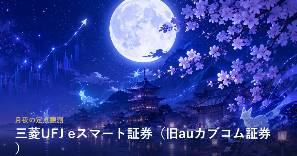 三菱UFJ eスマート証券（旧auカブコム証券）——MUFGグループの安心感と1株積立