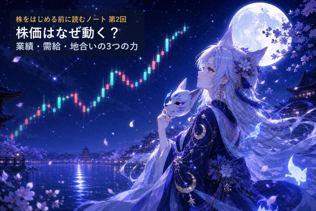 株価はなぜ動く？——業績・需給・地合いの3つの力【株をはじめる前に読むノート 第2回】