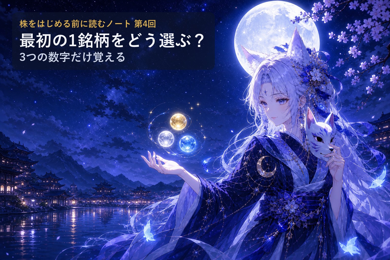 最初の1銘柄をどう選ぶ？——3つの数字だけ覚える【株をはじめる前に読むノート 第4回】