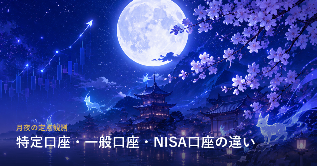 特定口座・一般口座・NISA口座の違い——最初は迷わずこれ